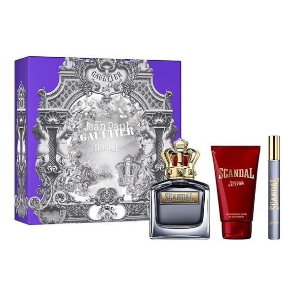 Set JPG Scandal Pour Homme xanh navy kèm sữa tắm