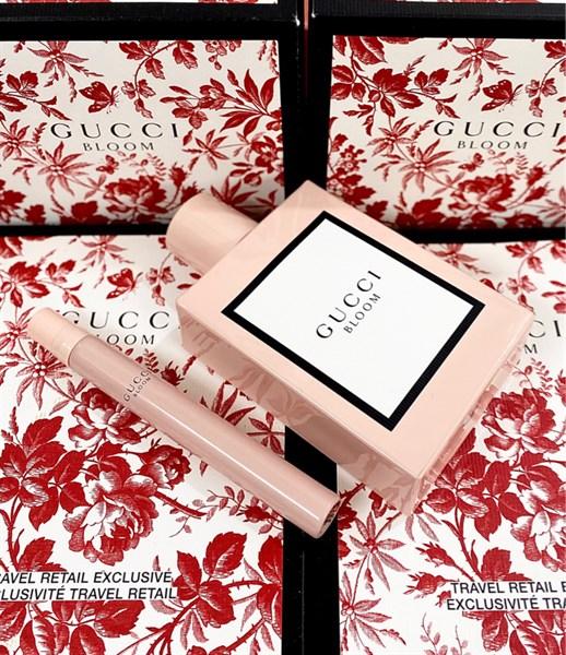 Set Gucci Bloom EDP 100ml và 10ml hồng