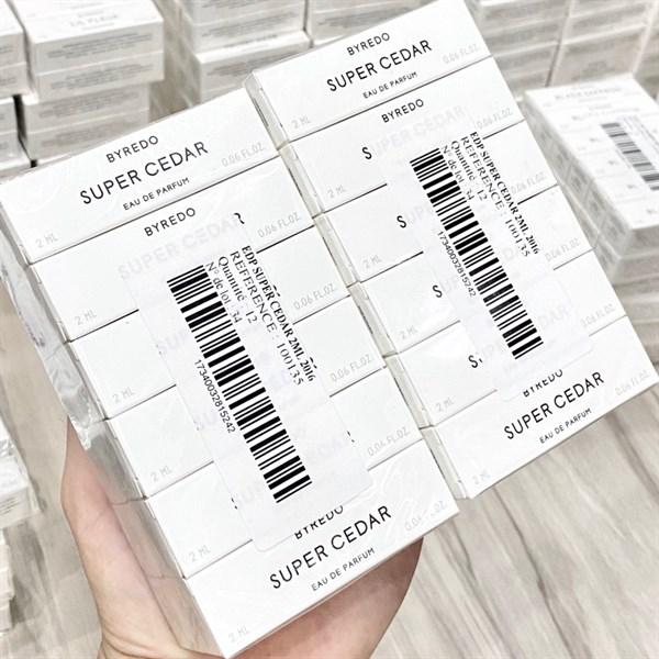 Vial Byredo Super Cedar 2ml nhãn trắng