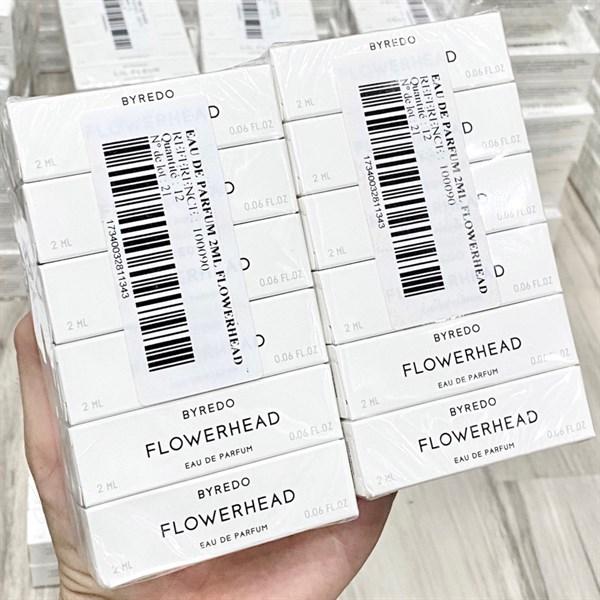 Vial Byredo Flowerhead 2ml nhãn trắng