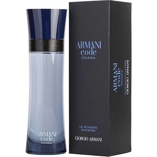 Chai Armani Code Colonia EDT trong suốt