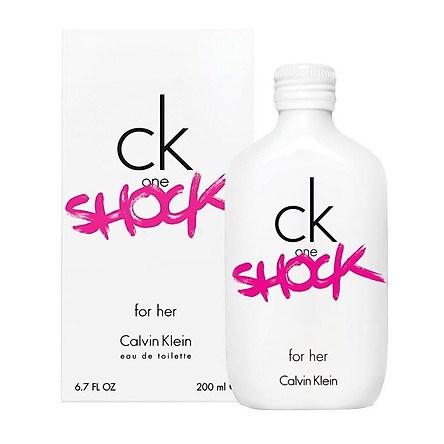 Chai CK One Shock for Her màu tím
