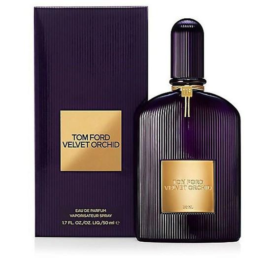 Chai Tom Ford Velvet Orchid đen ánh tím