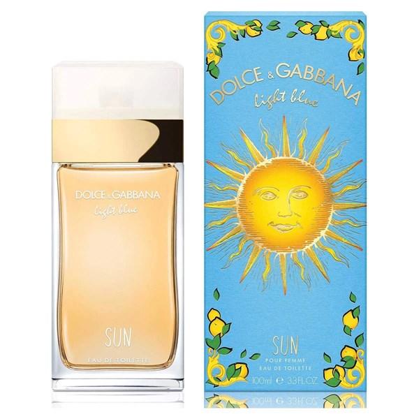 Chai DG Light Blue Sun nữ nắp trắng