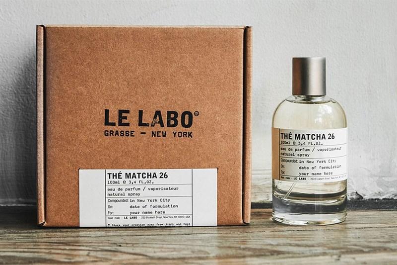 Chai Le Labo Thé Matcha 26 nhãn giấy