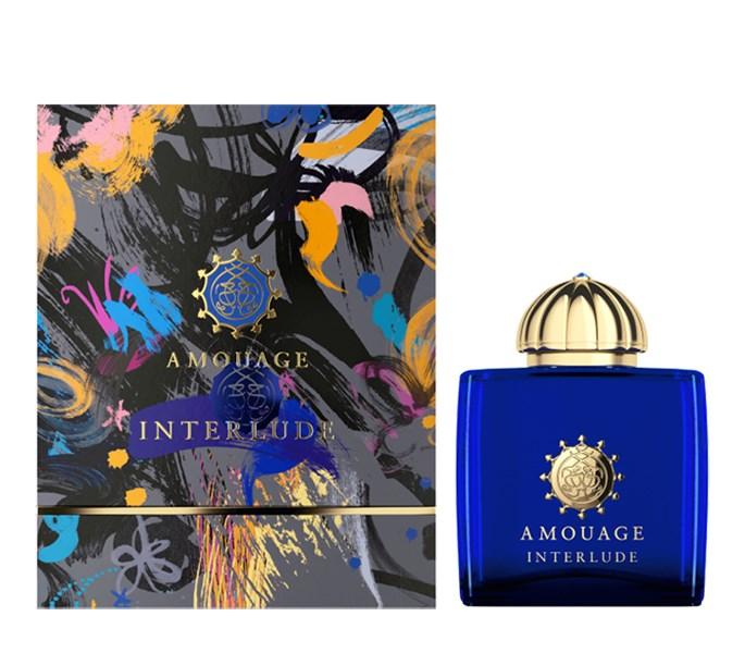Chai Amouage Interlude Woman thủy tinh nắp vàng
