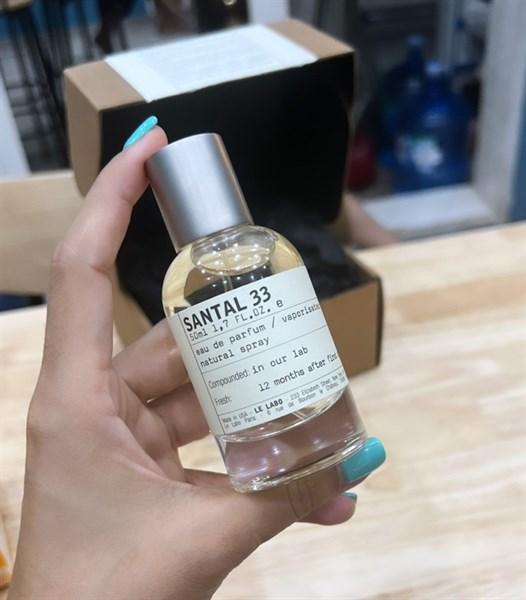 Chai Le Labo Santal 33 nhãn trắng