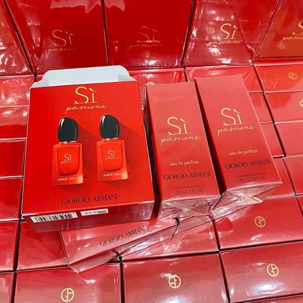 Set quà hai chai Armani Sì Passione đỏ