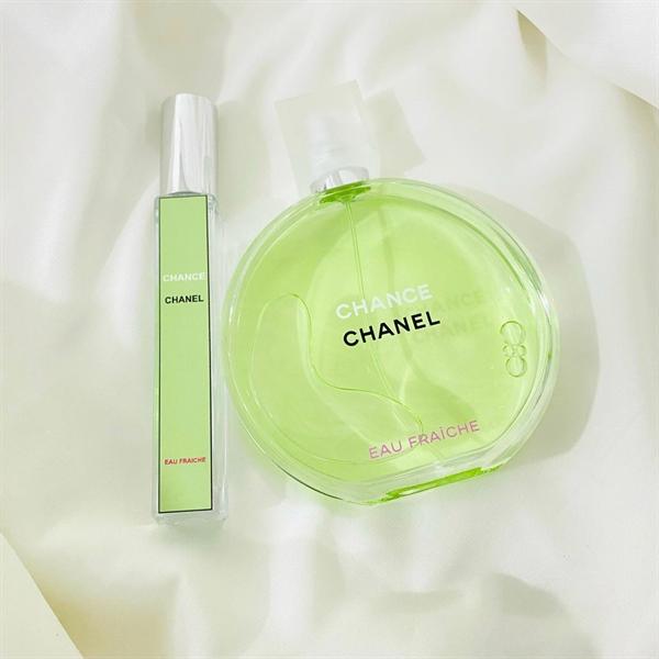 Chai Chanel Chance Eau Fraiche EDT màu xanh lá