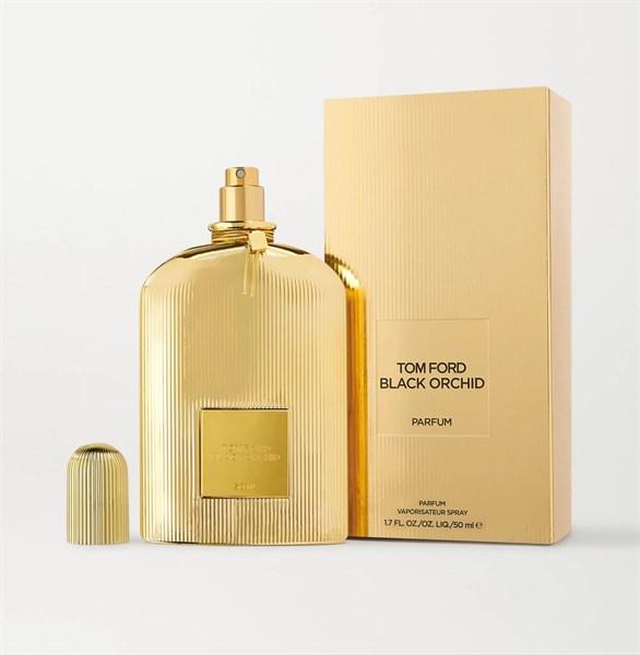 Chai Tom Ford Black Orchid Parfum đen ánh vàng