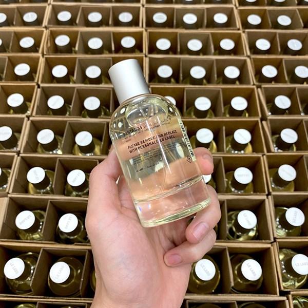 Chai Le Labo Santal 33 thủy tinh nhãn giấy