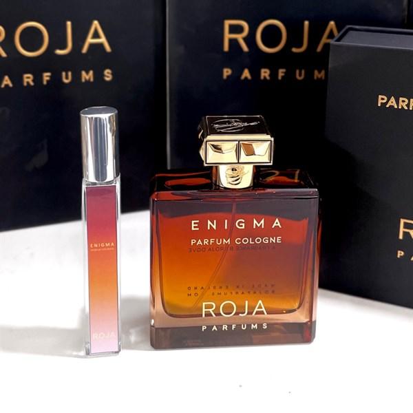 Chai Roja Enigma Cologne thủy tinh trong nắp vàng