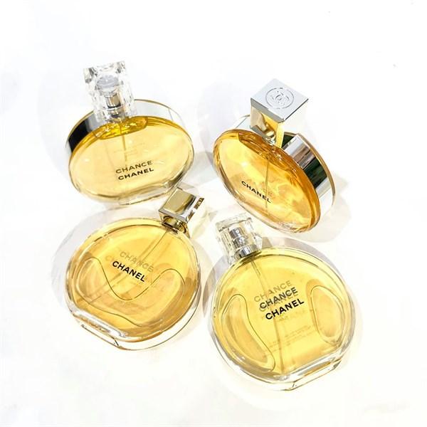 Chai Chanel Chance EDT tròn nắp vàng