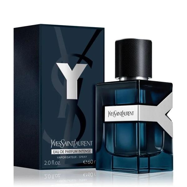 Chai YSL Y Intense xanh đen logo bạc