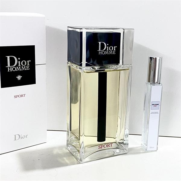Chai Dior Homme Sport thủy tinh trong suốt