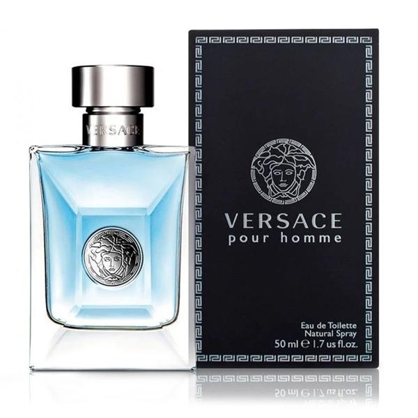 Chai Versace Pour Homme xanh dương nắp bạc