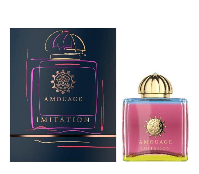 Chai Amouage Imitation Woman EDP thủy tinh nắp vàng