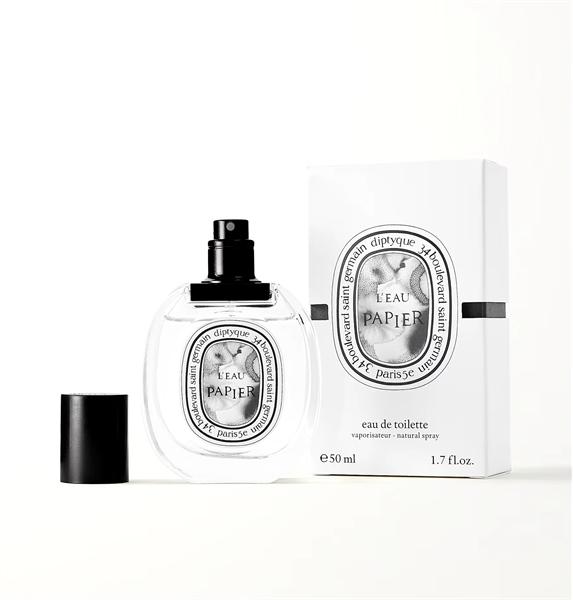Chai Diptyque L'Eau Papier EDT nhãn trắng đen