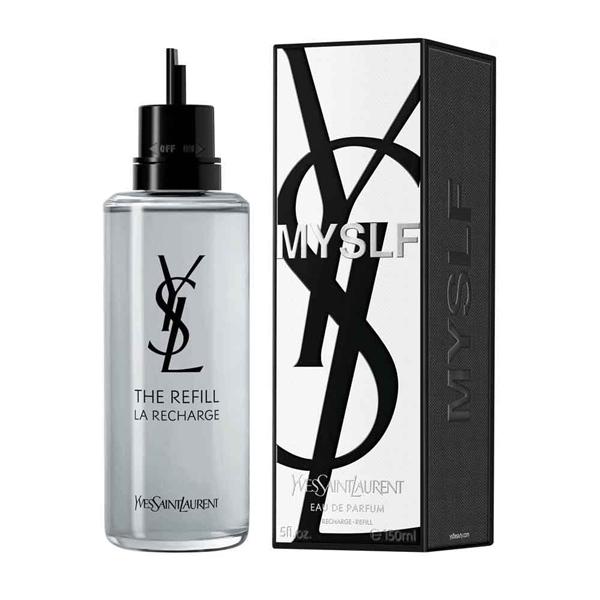 Chai refill YSL MYSLF màu đen tối giản