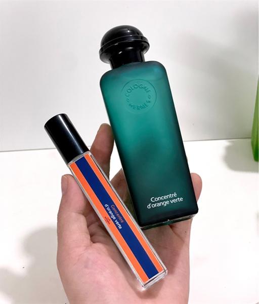 Chai Hermès Concentré d'Orange Verte nắp cam