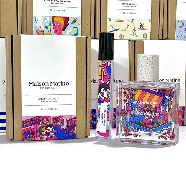 Chai Maison Matine Arashi No Umi tông xanh biển