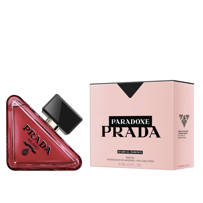 Chai Prada Paradoxe Radical Essence 90ml màu hổ phách