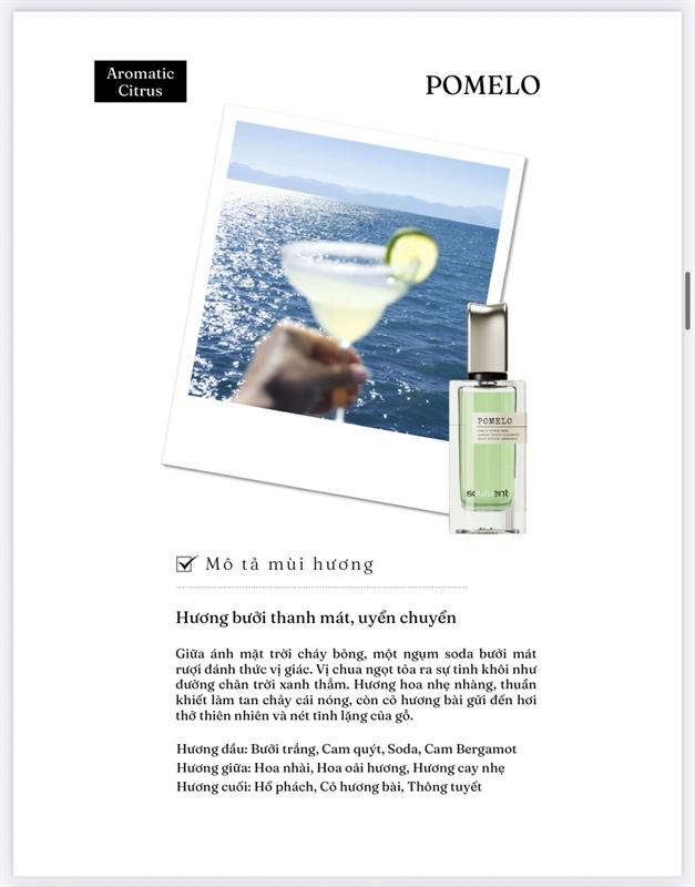 Chai Soulvent Pomelo 30ml màu vàng nhạt