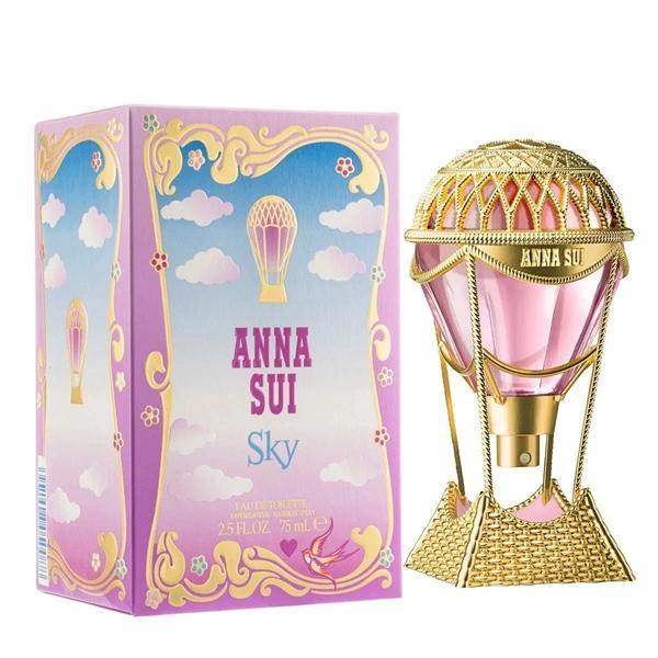 Chai Anna Sui Sky xanh dương hình cô gái