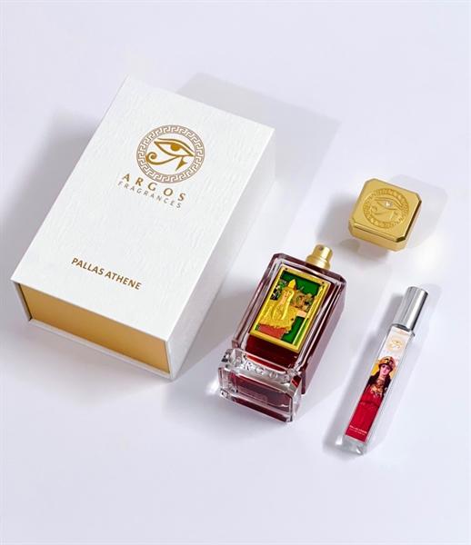 Chai Argos Pallas Athene nắp tượng vàng