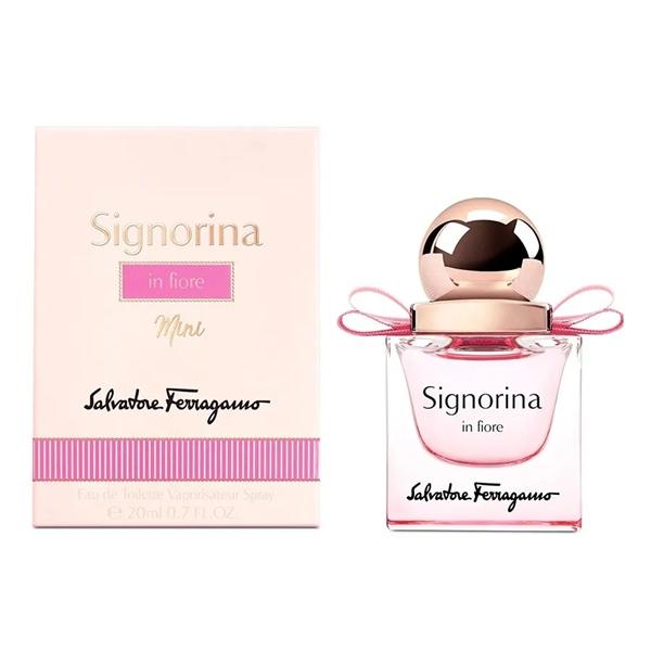 Chai Ferragamo Signorina in Fiore nắp nơ hồng