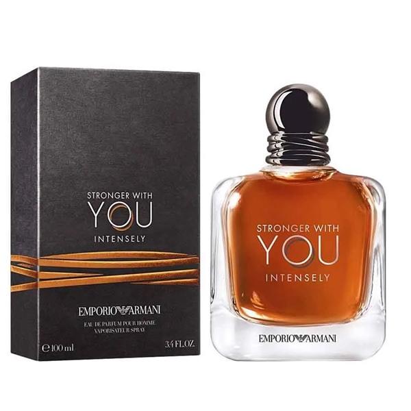 Chai Armani Stronger With You Intensely 100ml xanh đậm