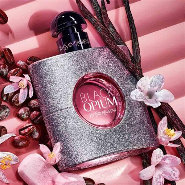 Chai YSL Black Opium Glitter 90ml đen ánh kim