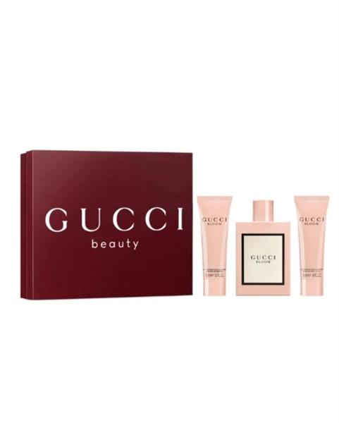 Set Gucci Bloom EDP chai hồng nhạt kèm dưỡng thể
