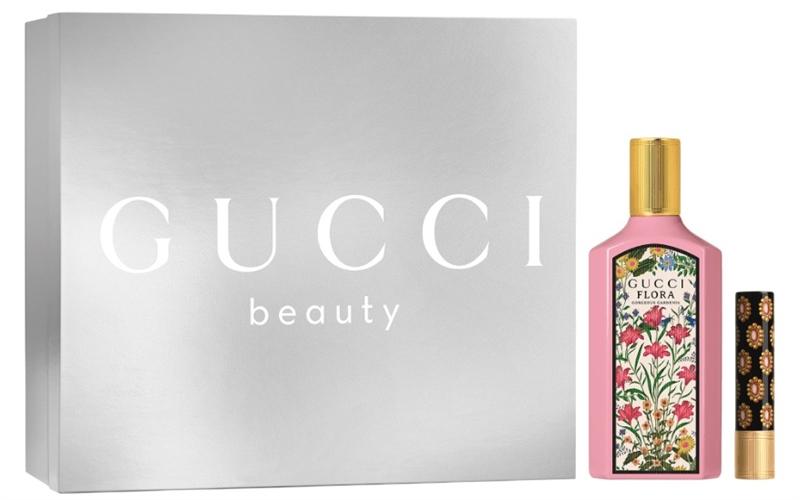 Set Gucci Flora hồng 100ml kèm son 515