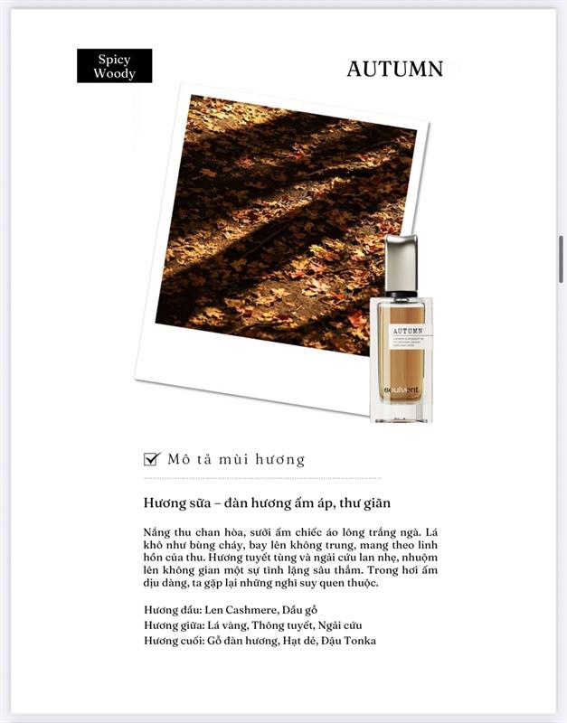 Chai Soulvent Autumn 30ml tông nâu cam